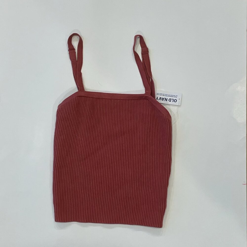 Old Navy Pink Ribbed Tank Top
